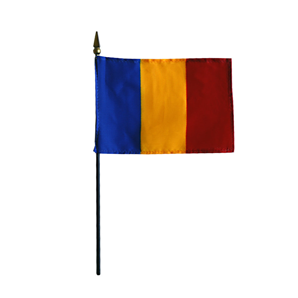 Miniature Romania Flag - ColorFastFlags | All the flags you'll ever need! 
