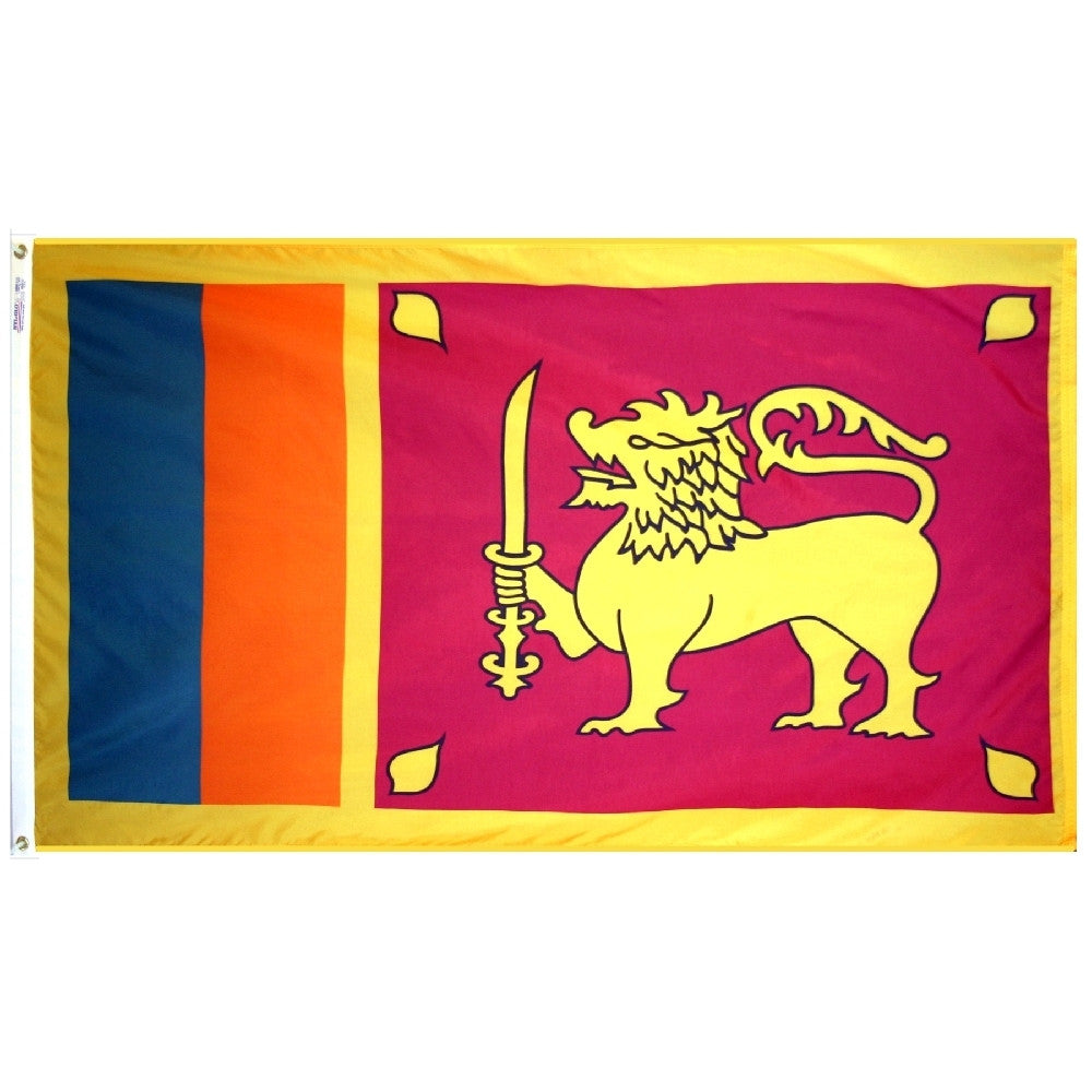 Sri Lanka Flag - ColorFastFlags | All the flags you'll ever need! 
