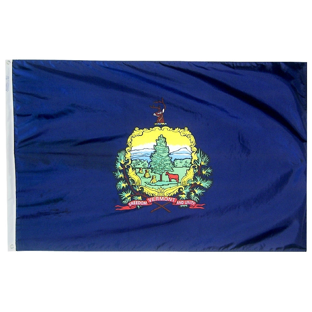 Vermont Courtesy Flag 12" x 18" - ColorFastFlags | All the flags you'll ever need! 
