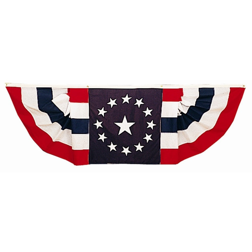 Patriotic Pleated Fans With Star Center - ColorFastFlags | All the flags you'll ever need! 
