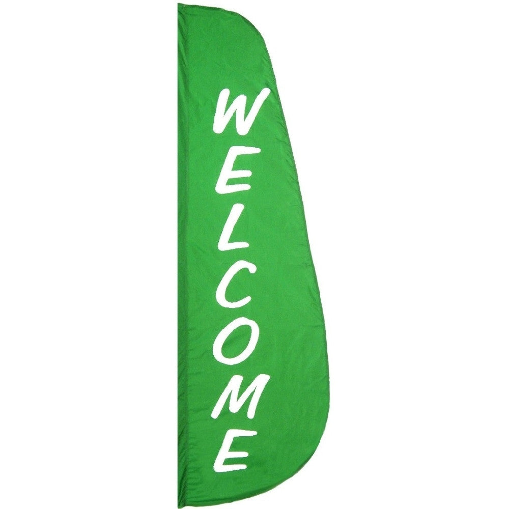 Welcome Feather Flag 2' x 8' - ColorFastFlags | All the flags you'll ever need! 
