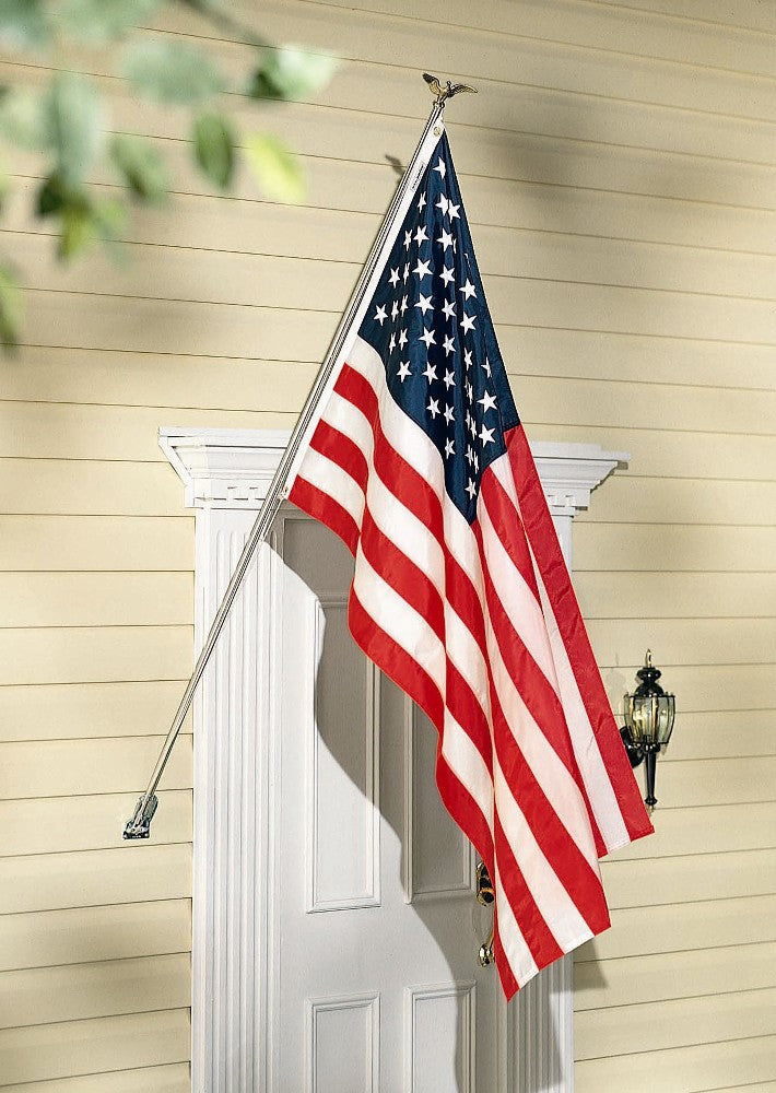 Homeowners 3' x 5' Nylon American Flag Display Set - ColorFastFlags | All the flags you'll ever need! 
