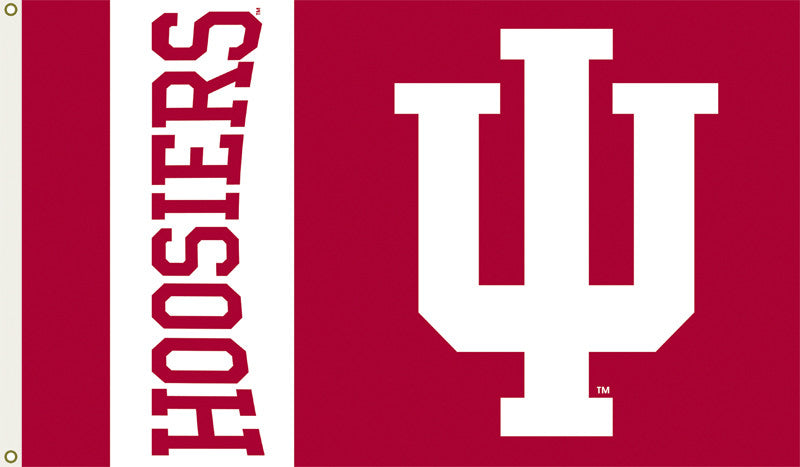 Officially Licensed Indiana Hoosiers  3' x 5' Flags - ColorFastFlags | All the flags you'll ever need! 
