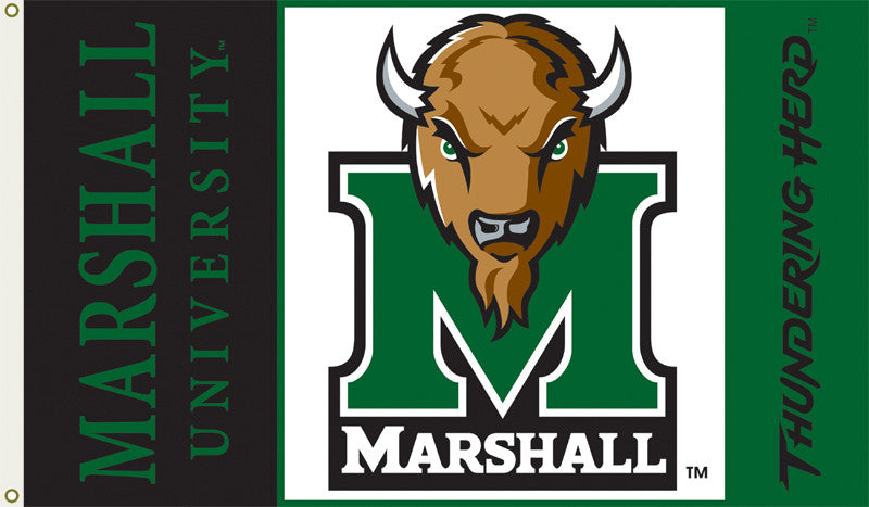 Officially Licensed Marshall Thundering Herd 3' x 5' Flags - ColorFastFlags | All the flags you'll ever need! 
