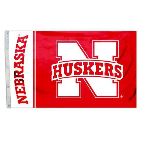 Officially Licensed Nebraska Huskers 3' x 5' Flags - ColorFastFlags | All the flags you'll ever need! 
