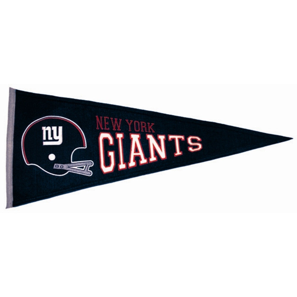 New York Giants Felt Pennant 13" x 32" - ColorFastFlags | All the flags you'll ever need! 
