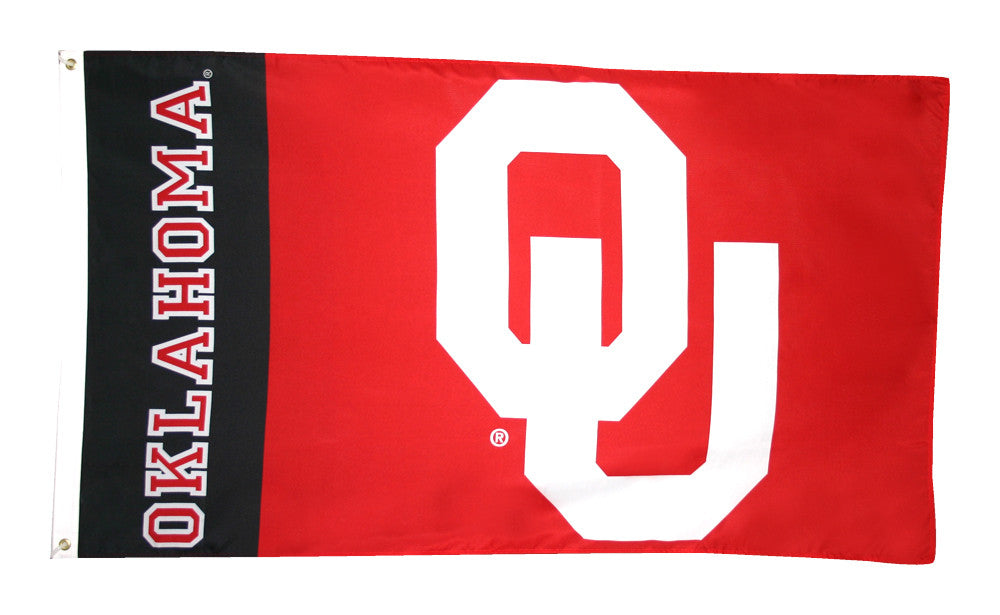 Officially Licensed Oklahoma Sooners 3' x 5' Flags - ColorFastFlags | All the flags you'll ever need! 
