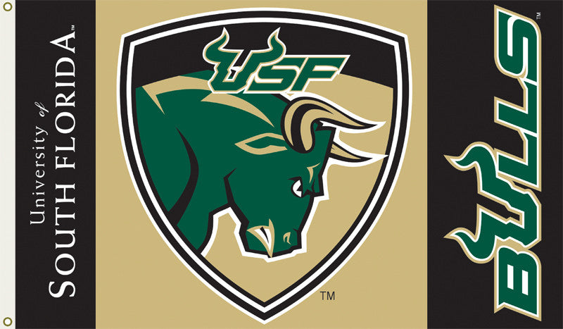 Officially Licensed South Florida University Bulls 3' x 5' Flags - ColorFastFlags | All the flags you'll ever need! 
