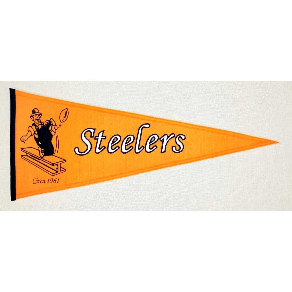 Steelers Felt Pennant 13" x 32" - ColorFastFlags | All the flags you'll ever need! 
