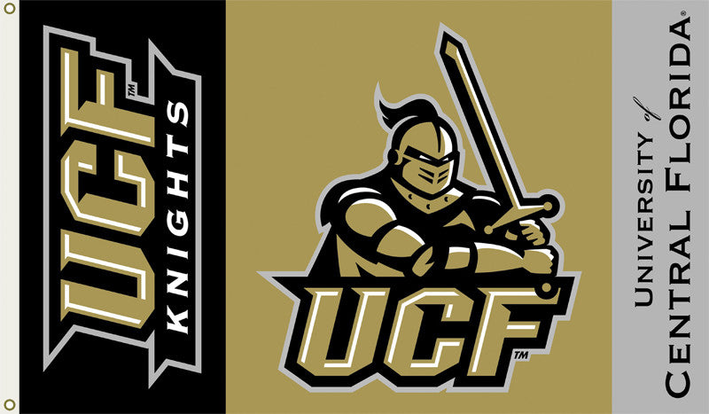Officially Licensed Central Florida Golden Knights 3' x 5' Flags - ColorFastFlags | All the flags you'll ever need! 
