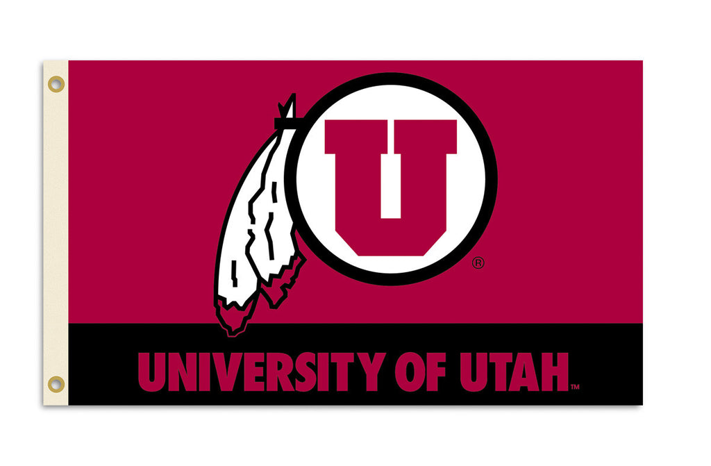 Officially Licensed Utah Utes 3' x 5' Flags - ColorFastFlags | All the flags you'll ever need! 
